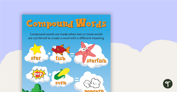 Go to Compound Words Poster teaching resource