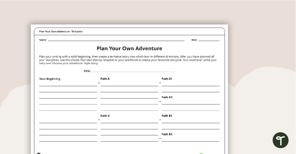 Go to Plan Your Own Adventure - Writing Template teaching resource