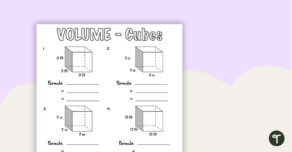 Go to Volume of Three-Dimensional Objects Worksheets teaching resource