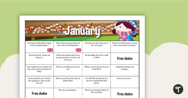 Go to January Writing Prompts - Lower Primary teaching resource