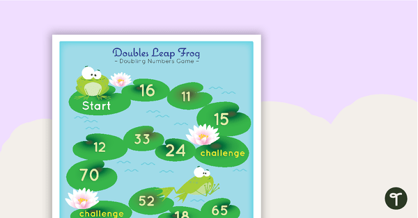 Go to Doubles Leap Frog - Doubling Numbers Game teaching resource