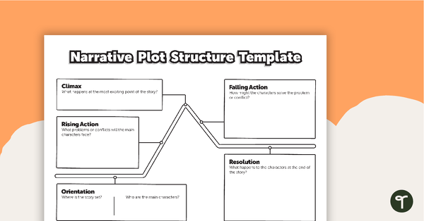 Go to Narrative Plot Structure - Story Mountain Template teaching resource