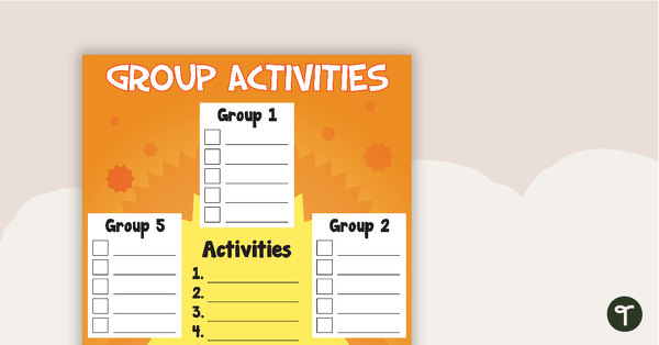 Go to Group Activities Poster teaching resource