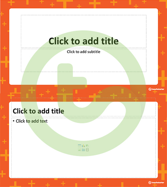 Abstract Plus - PowerPoint Template teaching-resource