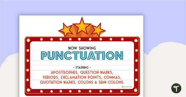 Go to Punctuation Movie Show Reel teaching resource