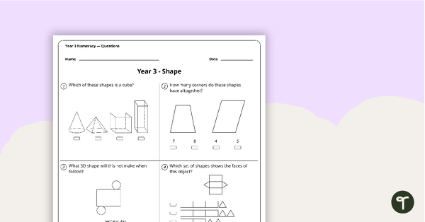 Go to Numeracy Assessment Tool - Year 3 teaching resource