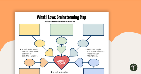 Go to What I Love: Brainstorming Map teaching resource