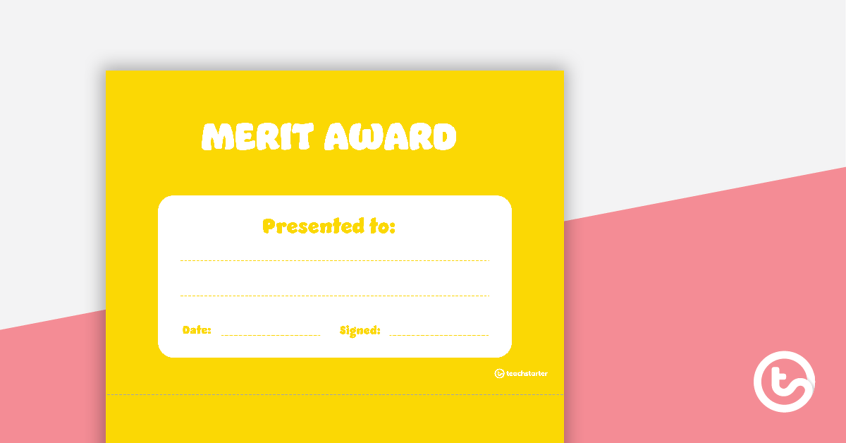 Plain Yellow - Award Certificate teaching-resource