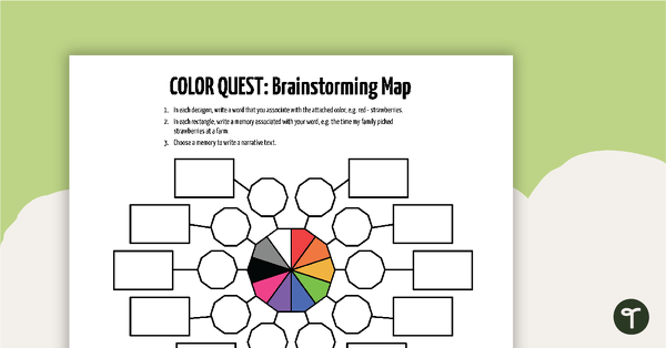 Go to Color Quest: Brainstorming Map teaching resource