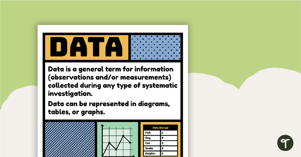 Go to Data Vocabulary Poster teaching resource