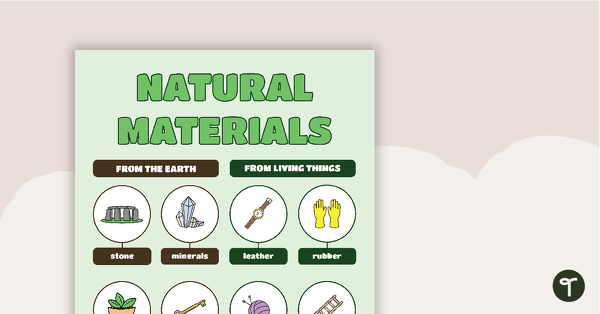 Go to Natural Materials Poster teaching resource