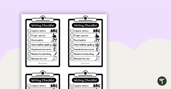 Go to Writing Conventions Checklist teaching resource