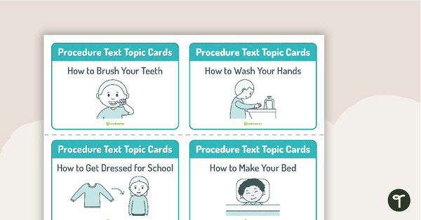 Go to Procedural Writing Topic Cards teaching resource