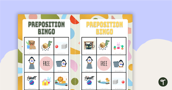 Go to Prepositions Bingo teaching resource