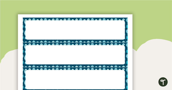 Go to Monster Pattern - Tray Labels teaching resource