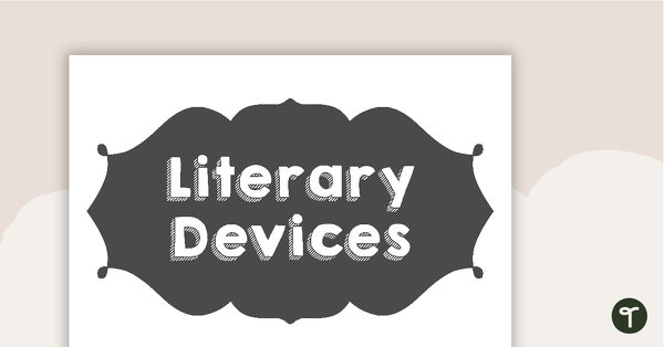 Go to Literary Devices Poster Pack teaching resource