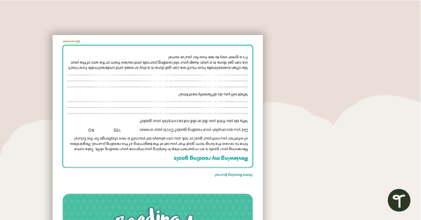 Go to Home Reading Journal Template teaching resource