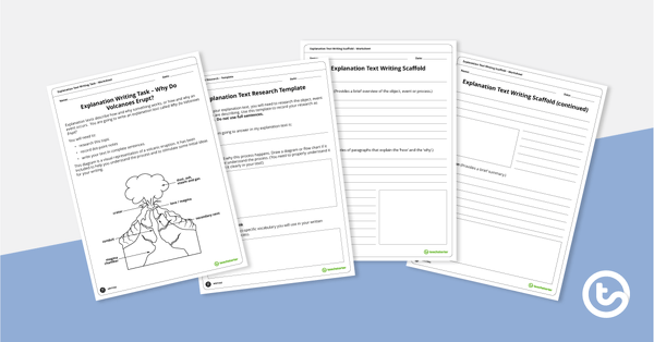 Go to Explanation Text Writing Task – Why Do Volcanoes Erupt? teaching resource