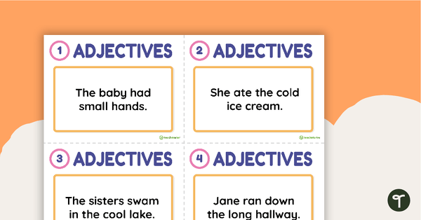 Go to Adjective Task Cards teaching resource