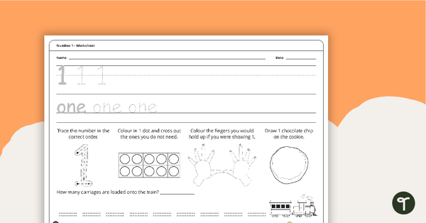 Go to Number Worksheet - 1 teaching resource