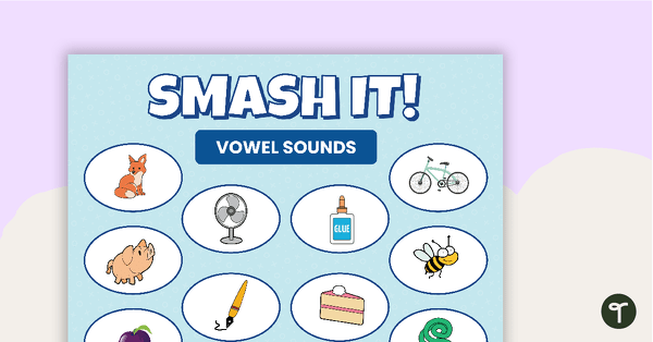 Go to SMASH IT! Vowels Game teaching resource