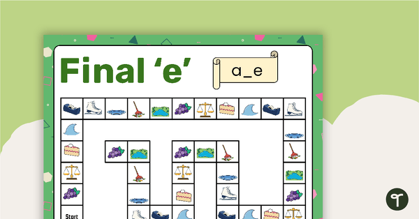 Go to Final e Board Game - A_E teaching resource