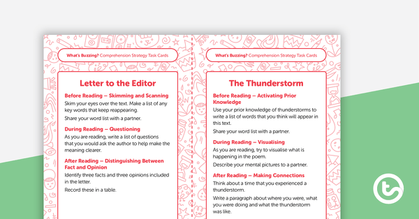 Go to Year 6 Magazine – “What’s Buzzing?” (Issue 2) Task Cards teaching resource