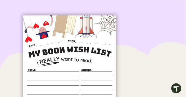 Go to Book Wish List teaching resource