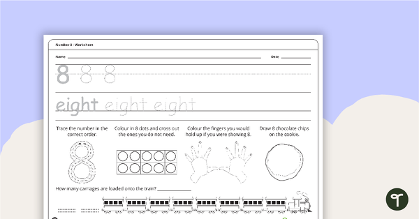 Go to Number Worksheet - 8 teaching resource