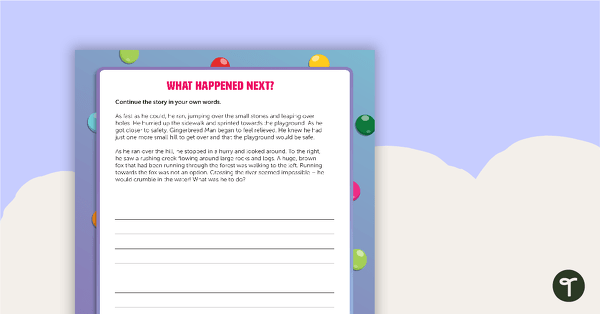 Go to What Happened Next? – The Gingerbread Man Writing Template teaching resource