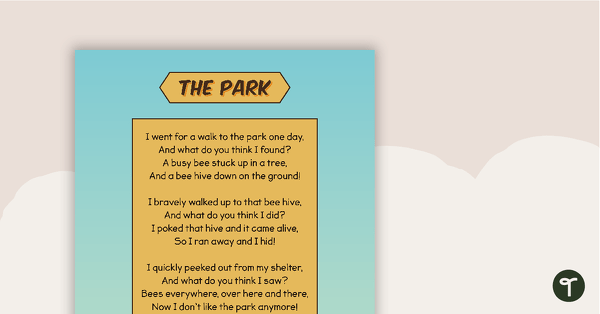 Go to The Park (Poem) - Sequencing Activity teaching resource