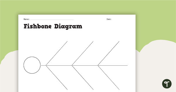 Go to Fishbone/Herringbone Diagram Graphic Organizer teaching resource