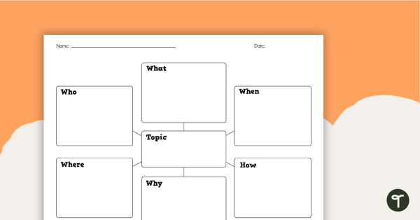 Go to 5 W's and 1 H Graphic Organizer - Landscape teaching resource