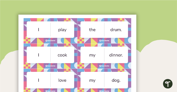 Go to Simple Sentence Dominoes (Version 2) teaching resource