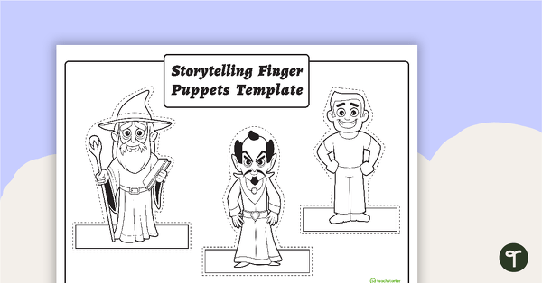 Go to Storytelling Finger Puppets Template teaching resource