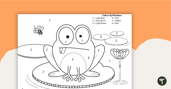 Go to Frog in a Pond - Colour by Numbers teaching resource