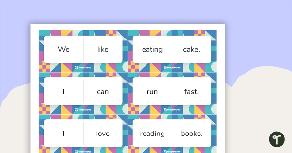 Go to Simple Sentence Dominoes (Version 3) teaching resource