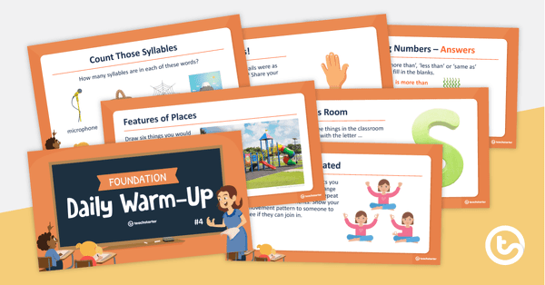 Go to Foundation Daily Warm-Up – PowerPoint 4 teaching resource