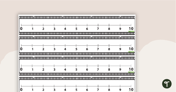 Go to Number Line 0-10 - Film Strip teaching resource