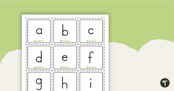 Go to Alphabet and Digit Mini Flashcards teaching resource