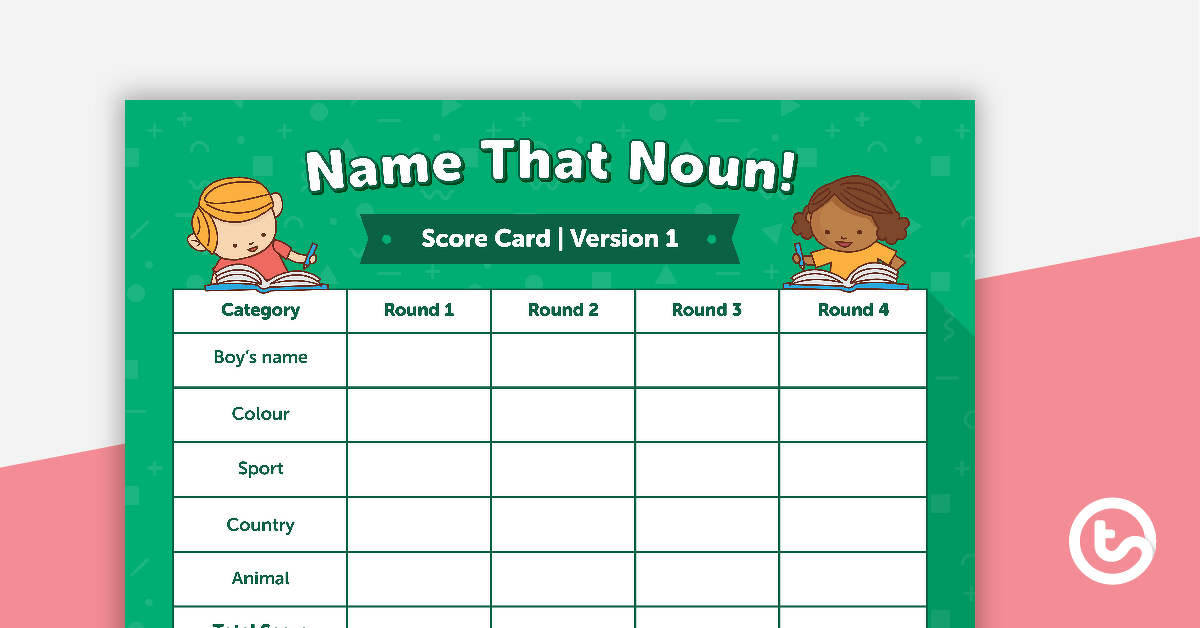 Grammar Game - Name That Noun! teaching-resource