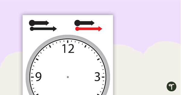 Go to Clock Template teaching resource