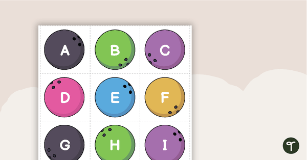 Go to Bowling Game - Letter Match teaching resource