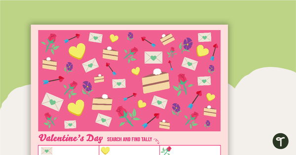 Go to Valentine's Day Seek and Find Printable teaching resource