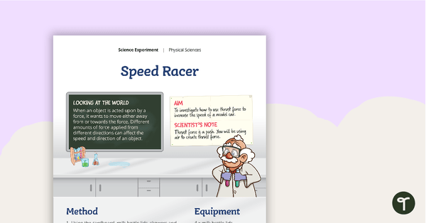 Go to Balloon Car Experiment – Speed Racer teaching resource