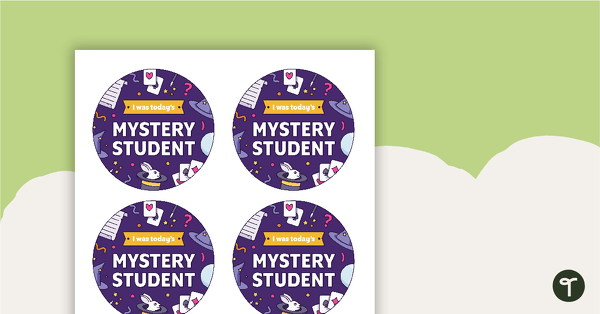 Go to Mystery Student Badges teaching resource