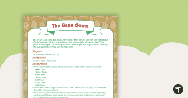 Go to The Bean Game teaching resource