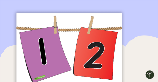 Go to Pegged Number Line - 1-30 teaching resource