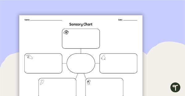 Go to Sensory Chart Graphic Organiser teaching resource