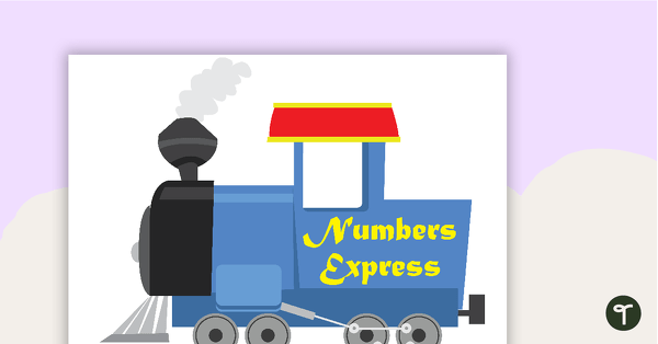 Go to Number Display 1-10 - Train teaching resource